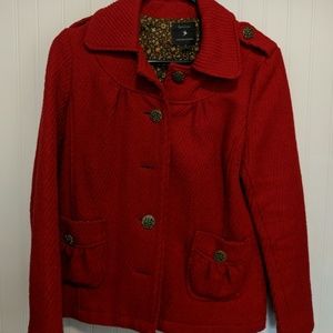 Red Pea Coat